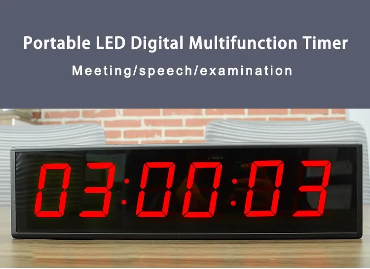 portable programmable clock display