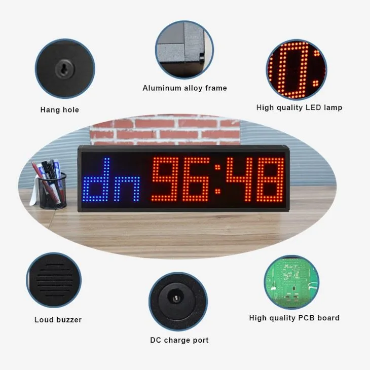 led gym clock