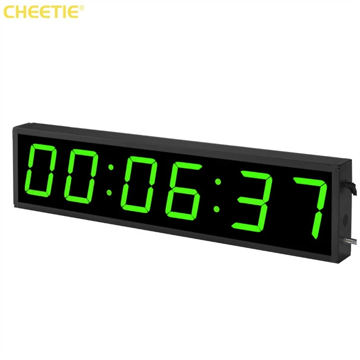 green led clock